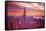 View from Rockefeller Center Towards Lower Manhattan in the Even-Sabine Jacobs-Framed Stretched Canvas