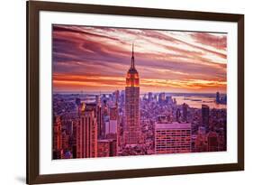View from Rockefeller Center Towards Lower Manhattan in the Even-Sabine Jacobs-Framed Photographic Print