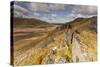View from Rocky Outcrop into Pumlumon Fawr. Cambrian Mountains, Wales, May 2012-Peter Cairns-Stretched Canvas
