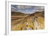 View from Rocky Outcrop into Pumlumon Fawr. Cambrian Mountains, Wales, May 2012-Peter Cairns-Framed Photographic Print