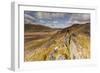 View from Rocky Outcrop into Pumlumon Fawr. Cambrian Mountains, Wales, May 2012-Peter Cairns-Framed Photographic Print