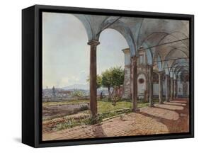View from Sant'Onofrio on Rome, 1835-Rudolf von Alt-Framed Stretched Canvas