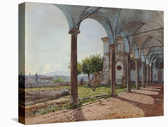 View from Sant'Onofrio on Rome, 1835-Rudolf von Alt-Stretched Canvas