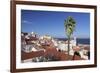 View from Santa Luzia viewpoint over Alfama district to Tejo River, Lisbon, Portugal, Europe-Markus Lange-Framed Photographic Print