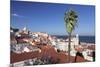 View from Santa Luzia viewpoint over Alfama district to Tejo River, Lisbon, Portugal, Europe-Markus Lange-Mounted Photographic Print