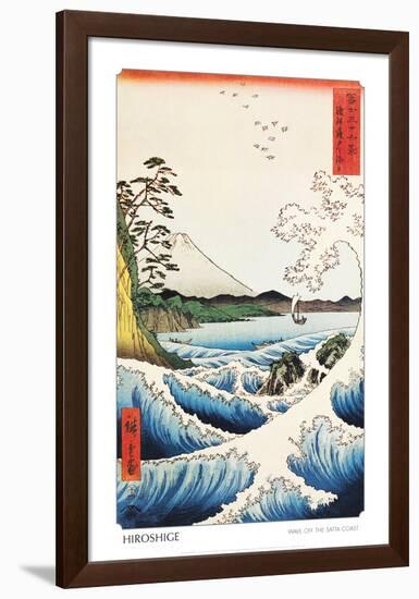 View from Satta Saruga-Ando Hiroshige-Framed Poster