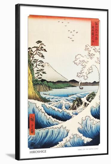 View from Satta Saruga-Ando Hiroshige-Framed Poster