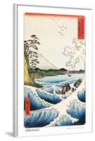 View from Satta Saruga-Ando Hiroshige-Framed Poster