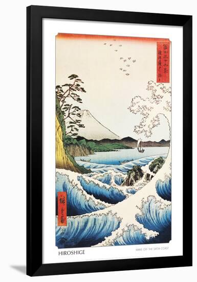 View from Satta Saruga-Ando Hiroshige-Framed Poster