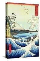 View from Satta Suruga Province-Ando Hiroshige-Stretched Canvas