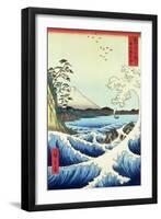 View from Satta Suruga Province-Ando Hiroshige-Framed Giclee Print