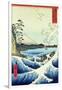 View from Satta Suruga Province-Ando Hiroshige-Framed Giclee Print