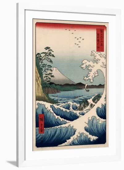 View from Satta Suruga-Ando Hiroshige-Framed Art Print