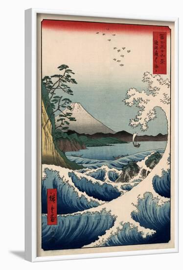 View from Satta Suruga-Ando Hiroshige-Framed Art Print