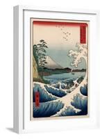 View from Satta Suruga-Ando Hiroshige-Framed Art Print