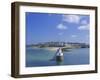 View from Sea to the Walled Town (Intra Muros), St. Malo, Ille-Et-Vilaine, Brittany, France, Europe-Ruth Tomlinson-Framed Premium Photographic Print