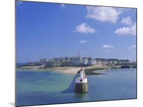 View from Sea to the Walled Town (Intra Muros), St. Malo, Ille-Et-Vilaine, Brittany, France, Europe-Ruth Tomlinson-Mounted Photographic Print