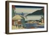 View from "Seven Hot Springs at Hakone"-Ando Hiroshige-Framed Giclee Print