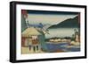 View from "Seven Hot Springs at Hakone"-Ando Hiroshige-Framed Giclee Print