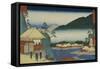 View from "Seven Hot Springs at Hakone"-Ando Hiroshige-Framed Stretched Canvas