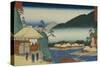 View from "Seven Hot Springs at Hakone"-Ando Hiroshige-Stretched Canvas