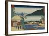 View from "Seven Hot Springs at Hakone"-Ando Hiroshige-Framed Giclee Print