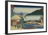 View from "Seven Hot Springs at Hakone"-Ando Hiroshige-Framed Giclee Print