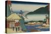 View from "Seven Hot Springs at Hakone"-Ando Hiroshige-Stretched Canvas