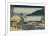 View from "Seven Hot Springs at Hakone"-Ando Hiroshige-Framed Giclee Print