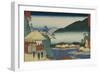 View from "Seven Hot Springs at Hakone"-Ando Hiroshige-Framed Giclee Print