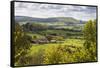 View from Shaftesbury over Cranborne Chase Area of Outstanding Natural Beauty-Stuart Black-Framed Stretched Canvas