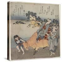 View from Shichiri-Ga-Hama, 1820-1834-Katsushika Hokusai-Stretched Canvas