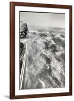 View From Side of Ocean Liner Queen Elizabeth While Crossing the Atlantic-Alfred Eisenstaedt-Framed Photographic Print