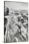 View From Side of Ocean Liner Queen Elizabeth While Crossing the Atlantic-Alfred Eisenstaedt-Stretched Canvas