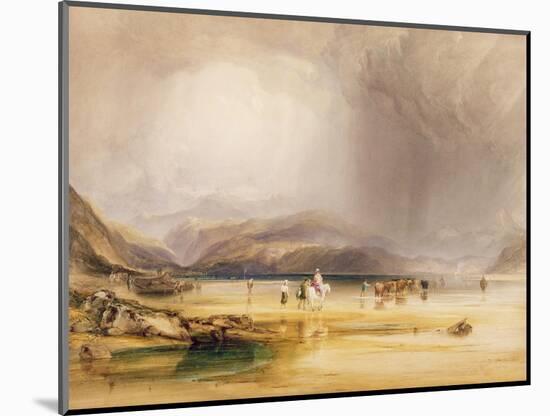 View from Snowdon from Sands of Traeth Mawe, Taken at Ford Between Pont Aberglaslyn and Tremadoc-Anthony Vandyke Copley Fielding-Mounted Premium Giclee Print