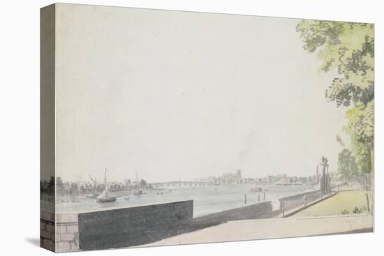 View from Somerset House Garden, Looking Towards Westminster Bridge, 1756-Paul Sandby-Stretched Canvas