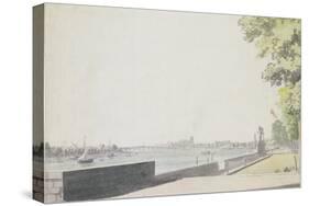 View from Somerset House Garden, Looking Towards Westminster Bridge, 1756-Paul Sandby-Stretched Canvas