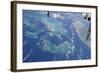 View from Space Featuring the Bahama Islands and Part of Peninsular Florida-null-Framed Photographic Print