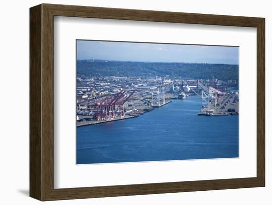 View from Space Needle to Dock Area, Seattle-Nosnibor137-Framed Photographic Print