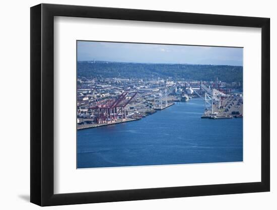 View from Space Needle to Dock Area, Seattle-Nosnibor137-Framed Photographic Print