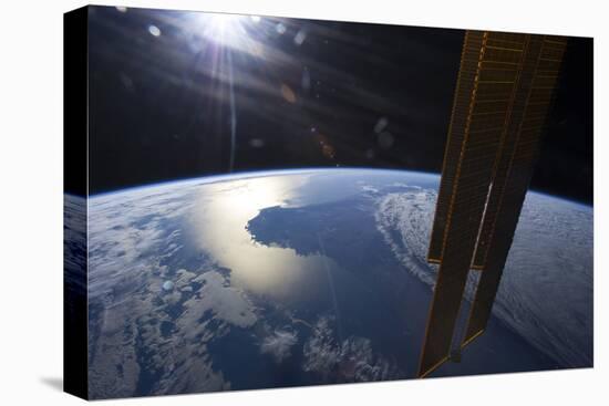 View from Space of a Setting Sun Above Part of Southwestern Australia-null-Stretched Canvas