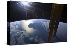 View from Space of a Setting Sun Above Part of Southwestern Australia-null-Stretched Canvas