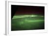 View from Space of an Aurora Borealis on Planet Earth-null-Framed Photographic Print