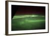 View from Space of an Aurora Borealis on Planet Earth-null-Framed Photographic Print