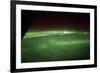 View from Space of an Aurora Borealis on Planet Earth-null-Framed Photographic Print