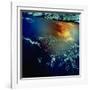 View from Space of Golden Glow over Indian Ocean Created by Pollution-null-Framed Premium Photographic Print