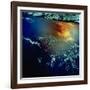 View from Space of Golden Glow over Indian Ocean Created by Pollution-null-Framed Premium Photographic Print