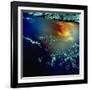 View from Space of Golden Glow over Indian Ocean Created by Pollution-null-Framed Premium Photographic Print