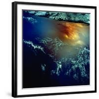 View from Space of Golden Glow over Indian Ocean Created by Pollution-null-Framed Photographic Print