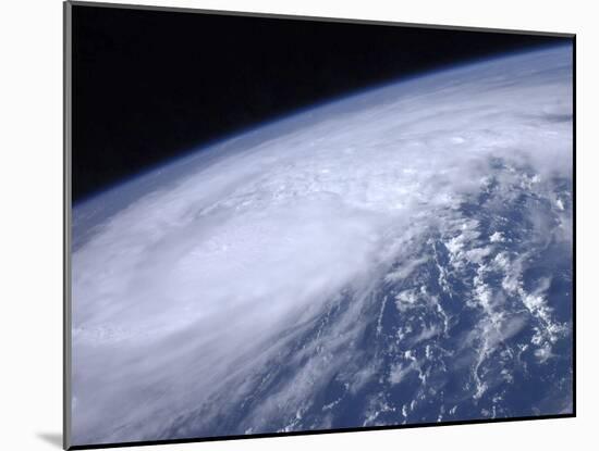 View from Space of Hurricane Irene as it Passes over the Caribbean-Stocktrek Images-Mounted Photographic Print